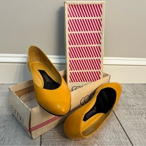 Vintage Connie Women's Bright Yellow Flats